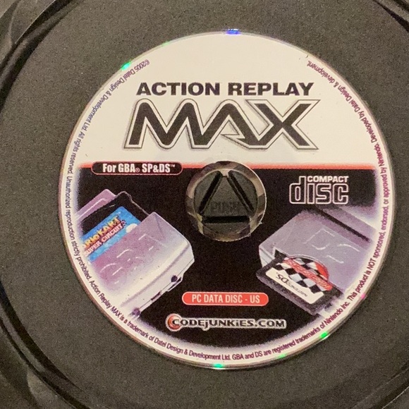 Action Replay Max Duo GBA Nintendo DS Lite Console Cheat System Adapter Disc - Picture 9 of 11